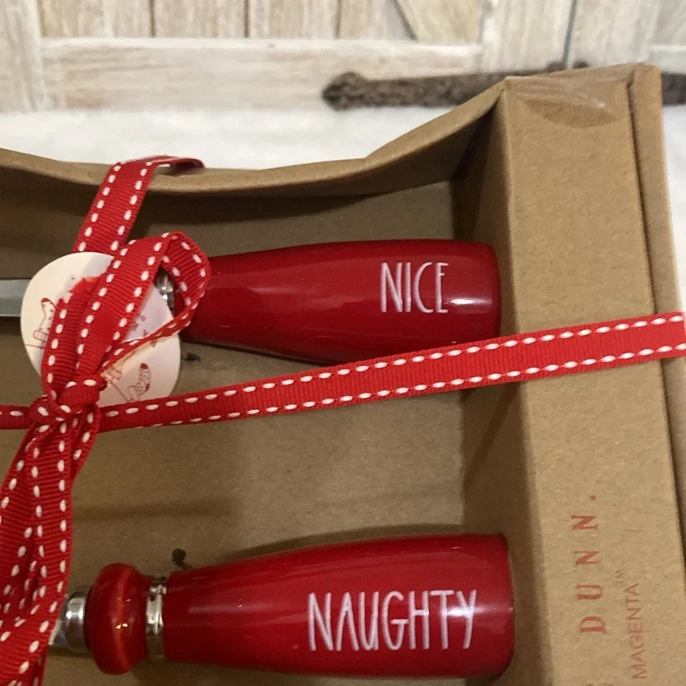 Rae Dunn Naughty and Nice Serving Spoons